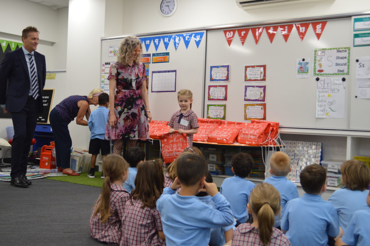 Nina Taylor MP at South Yarra Primary school with Principal Neven Paleka